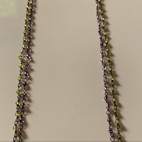 Chan Luu Mystic Matt black Bead Long Necklace